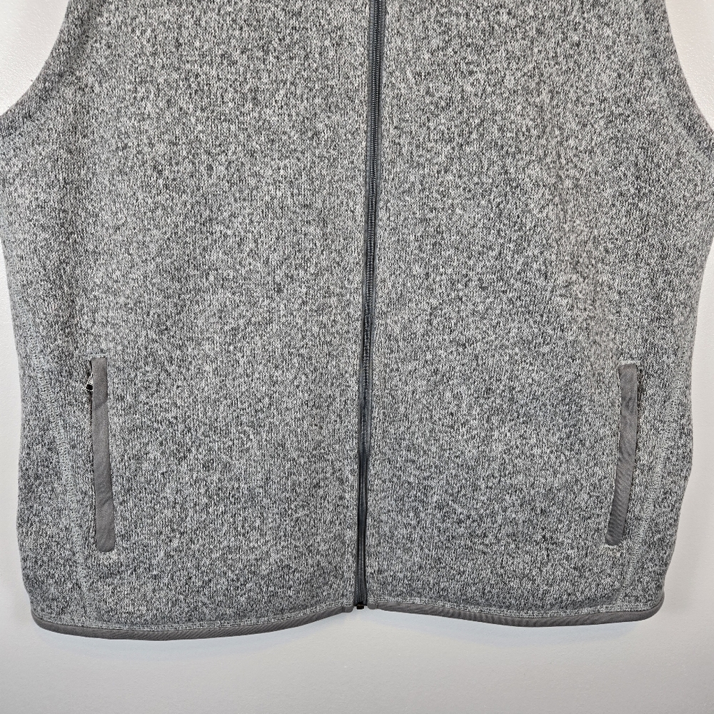 Patagonia Heather Gray Fleece Zip-Up Vest - Picture 4 of 13